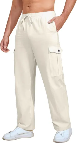 Mens Casual Pants Cargo Pants Men Wide Leg Baggy Going Out Athletic Outdoor Lightweight Casual Fishing