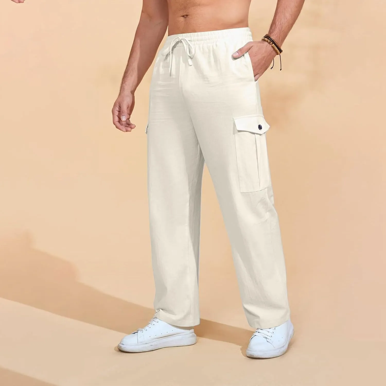 Mens Casual Pants Cargo Pants Men Wide Leg Baggy Going Out Athletic Outdoor Lightweight Casual Fishing