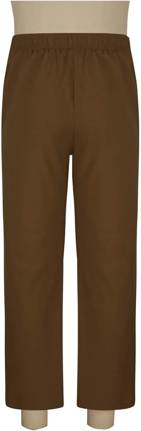Mens Cotton Linen Drawstring Pants Elastic Waist Casual Jogger Yoga Pants Summer Fashion Casual Solid Pants Trousers