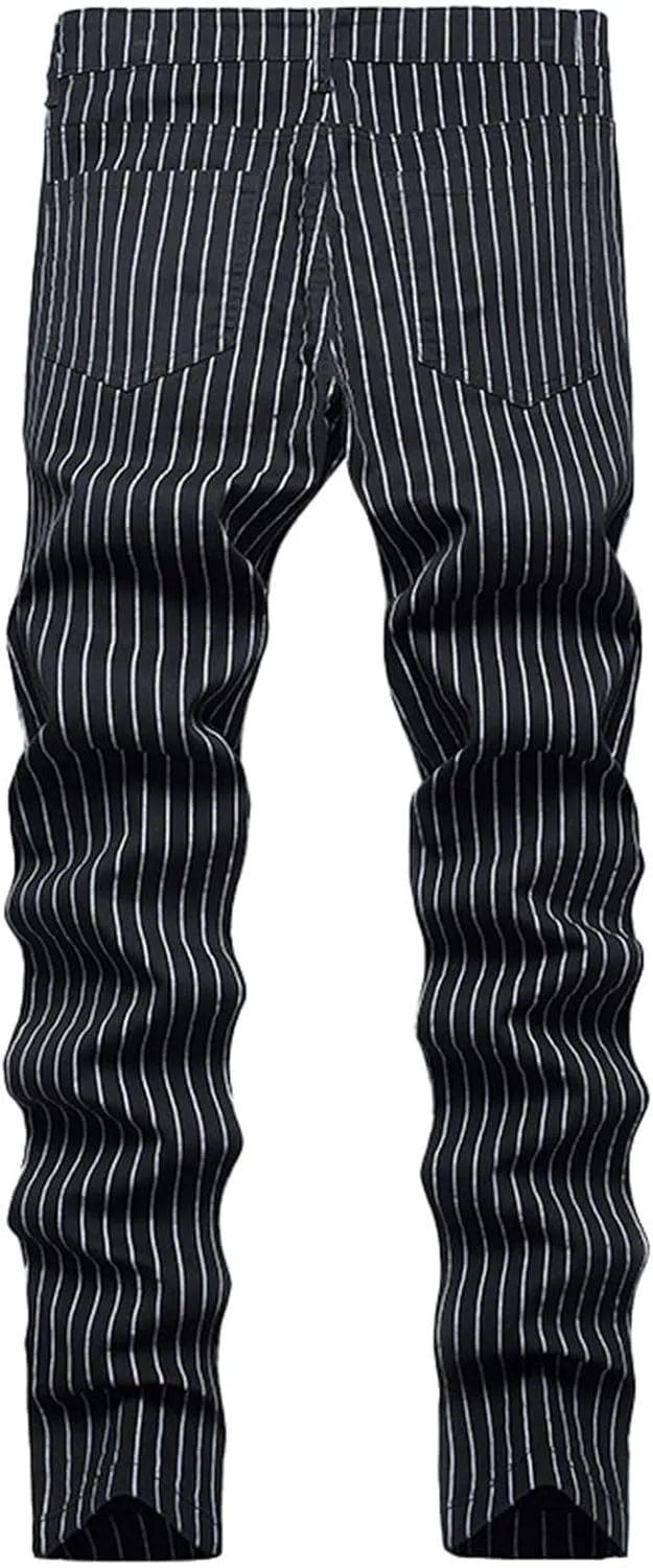 Men's Premium Comfort Classic Fit Jeans Straight Leg Stretch Fashion Pants Wide Leg Trousers Pants Men Relaxed Fit