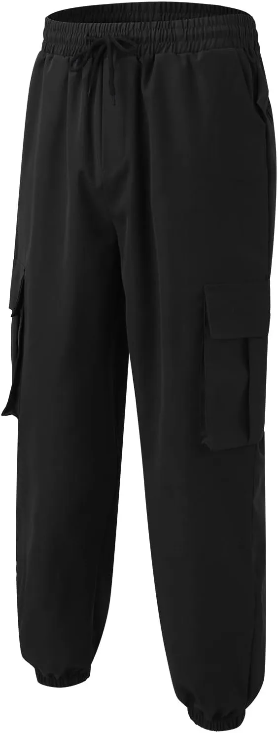 Mens Punk Pants Slim Fit Cargo Pants for Men Plus Size Cargo Pants Men Winter Sweat Pants Men School Pants Men