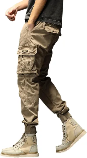 Mens Sweatpants Joggers Pants Man Pants Casual Rope Loose Heavyweight Loose Sports Trousers Pockets Pant Mens Cotton