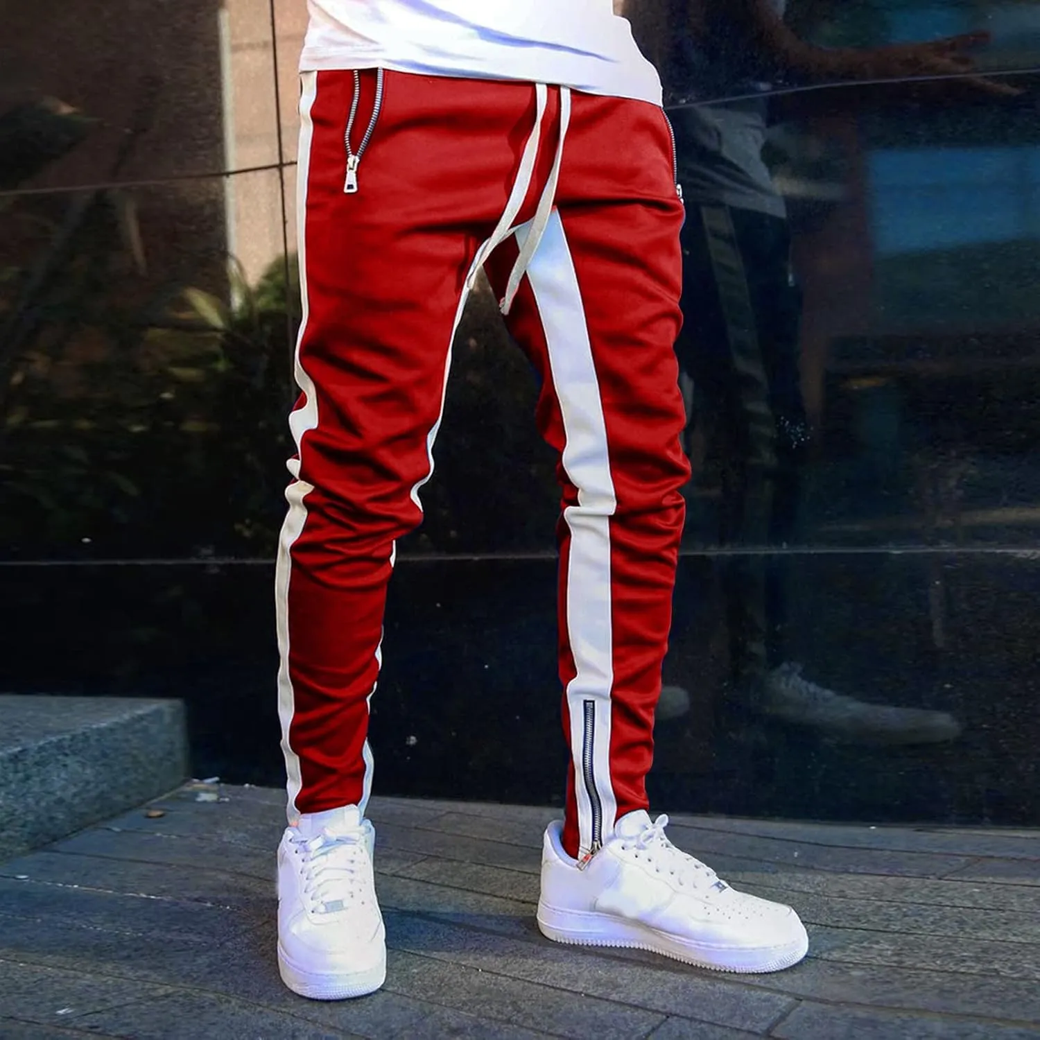 Mens Sweatpants with Pockets Big and Tall Cargo Pants for Men Men's Military Cargo Tactical Pants Lightweight Cotton