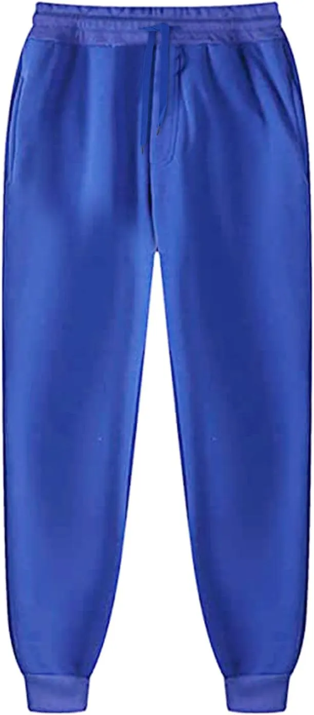 Mens Sweatpants with Pockets Big and Tall Fleece Jogger Sweatpants Men's Basic Active Fleece Jogger Pants Sweatpants