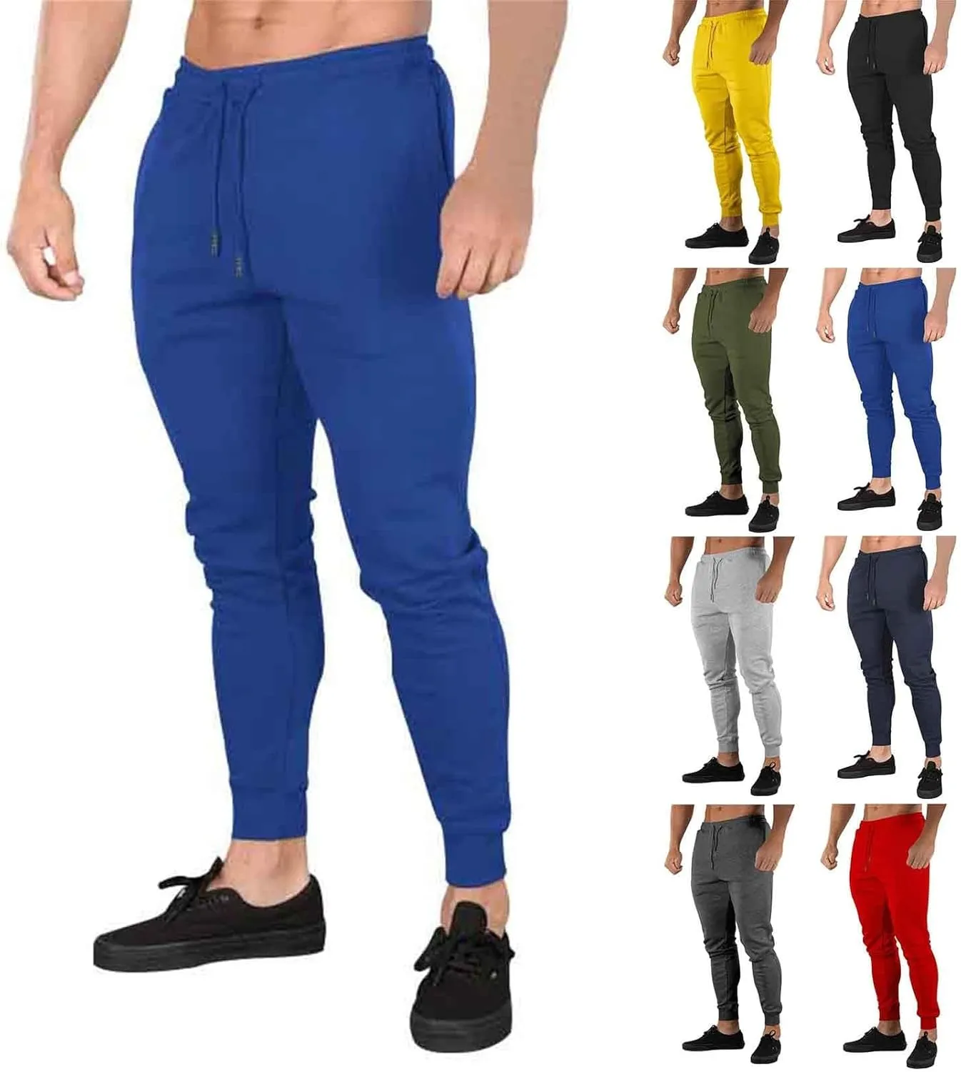 Mens Sweatpants with Pockets Big and Tall for Men Men's Fashion Casual Trousers Club Sweatpants Stretch Elastic Running