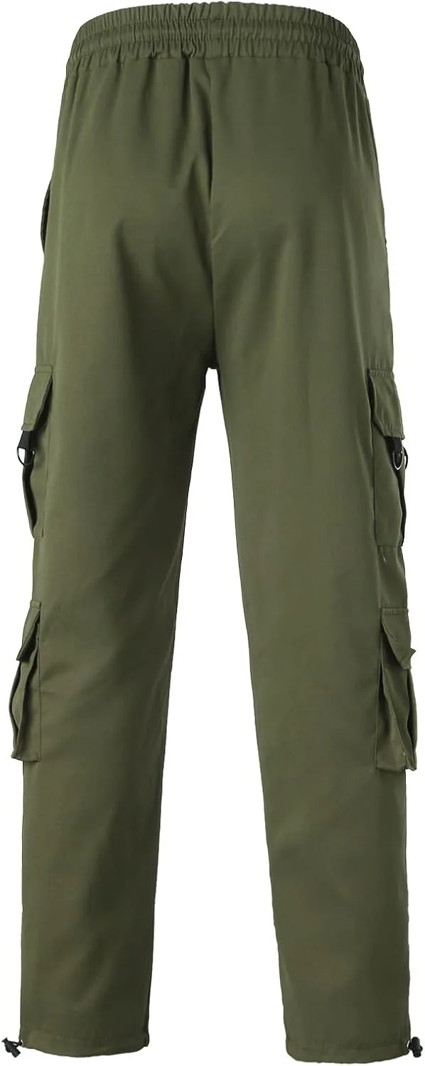 Mens Sweatpants with Pockets Big and Tall Pants Joggers Pants for Men with Zipper Pockets Slim Fit Drawstring Tapered