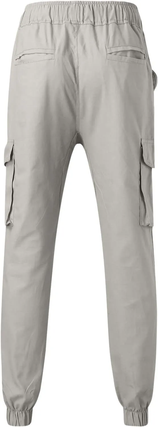 Mens Sweatpants with Pockets Big and Tall Waist Trousers Men Pants Joggers Athletic Casual Cargo Pants Military Pants