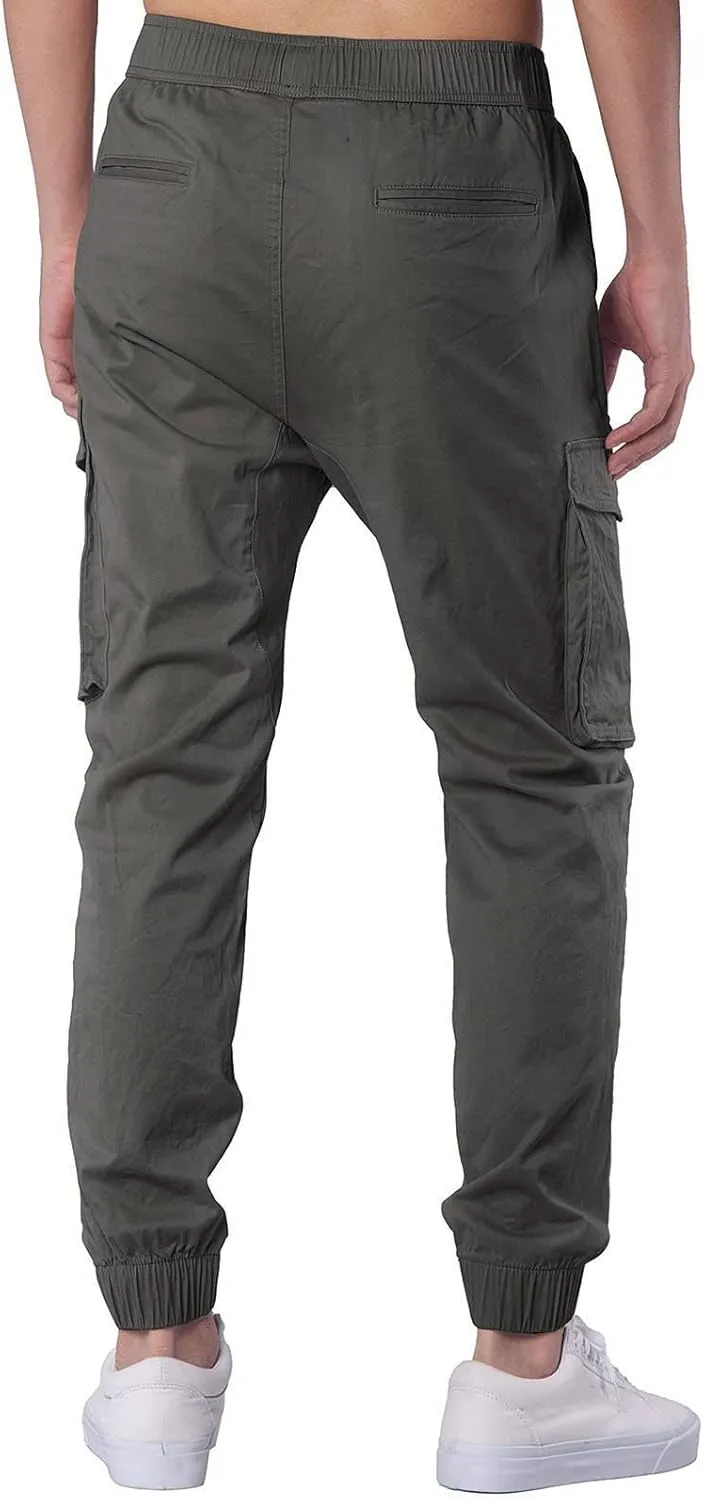 Mens Sweatpants with Pockets Big and Tall Waist Trousers Men Pants Joggers Athletic Casual Cargo Pants Military Pants