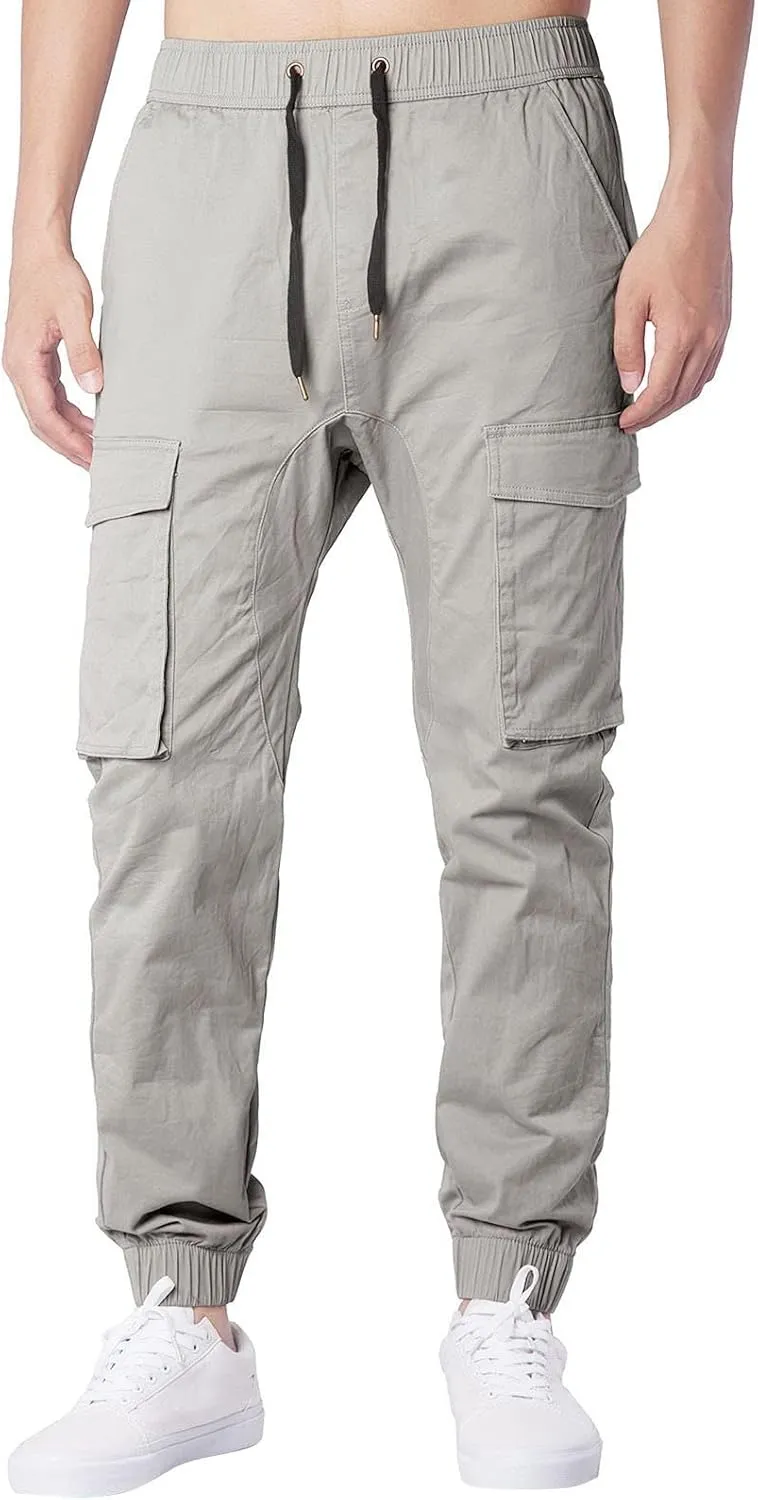 Mens Sweatpants with Pockets Big and Tall Waist Trousers Men Pants Joggers Athletic Casual Cargo Pants Military Pants