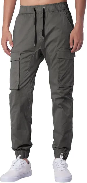Mens Sweatpants with Pockets Big and Tall Waist Trousers Men Pants Joggers Athletic Casual Cargo Pants Military Pants