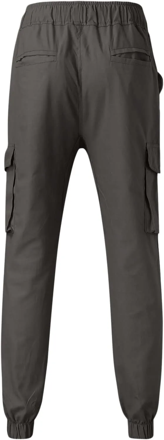 Mens Sweatpants with Pockets Big and Tall Waist Trousers Men Pants Joggers Athletic Casual Cargo Pants Military Pants