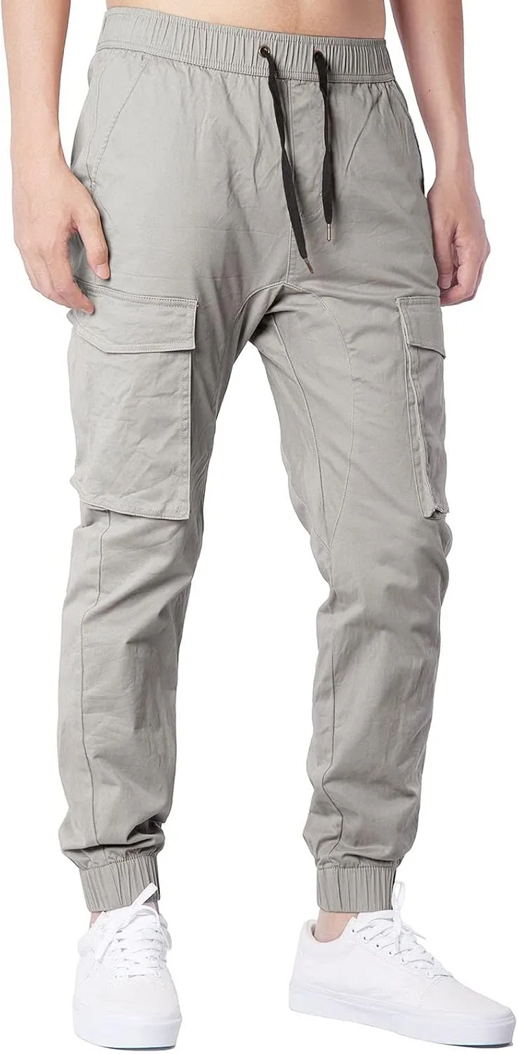 Mens Sweatpants with Pockets Big and Tall Waist Trousers Men Pants Joggers Athletic Casual Cargo Pants Military Pants