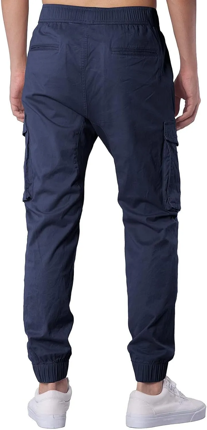 Mens Sweatpants with Pockets Big and Tall Waist Trousers Men Pants Joggers Athletic Casual Cargo Pants Military Pants