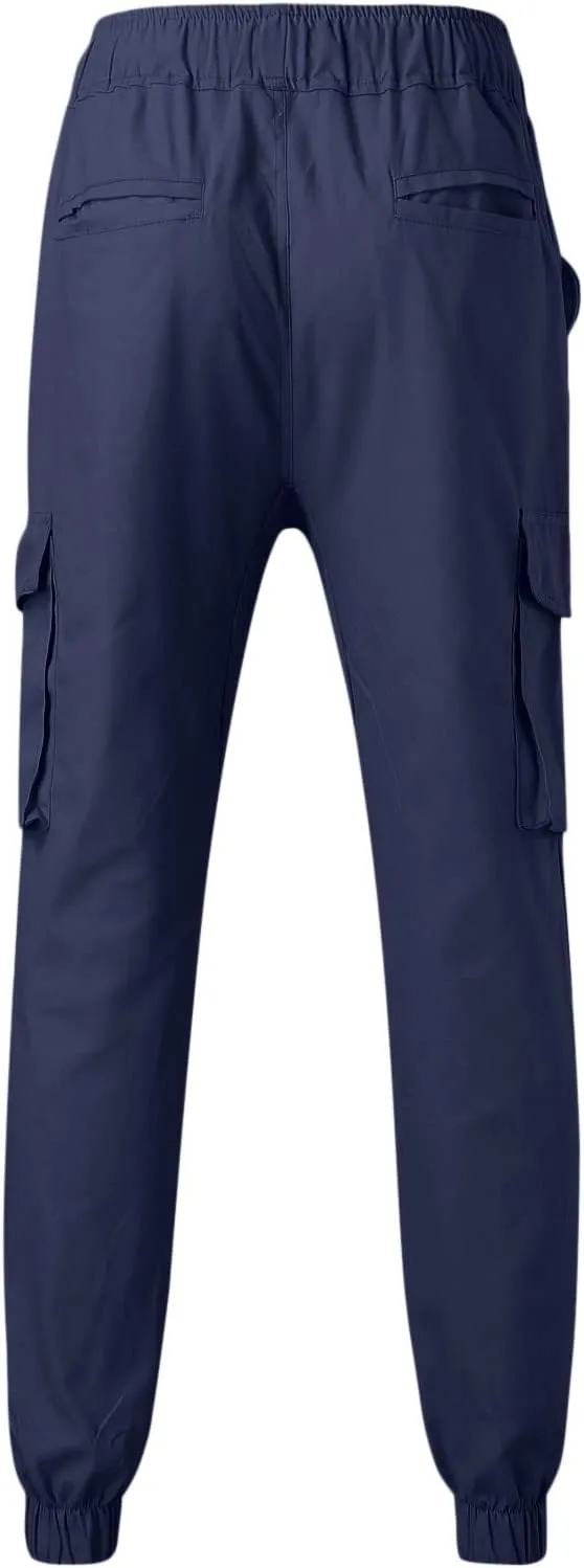 Mens Sweatpants with Pockets Big and Tall Waist Trousers Men Pants Joggers Athletic Casual Cargo Pants Military Pants