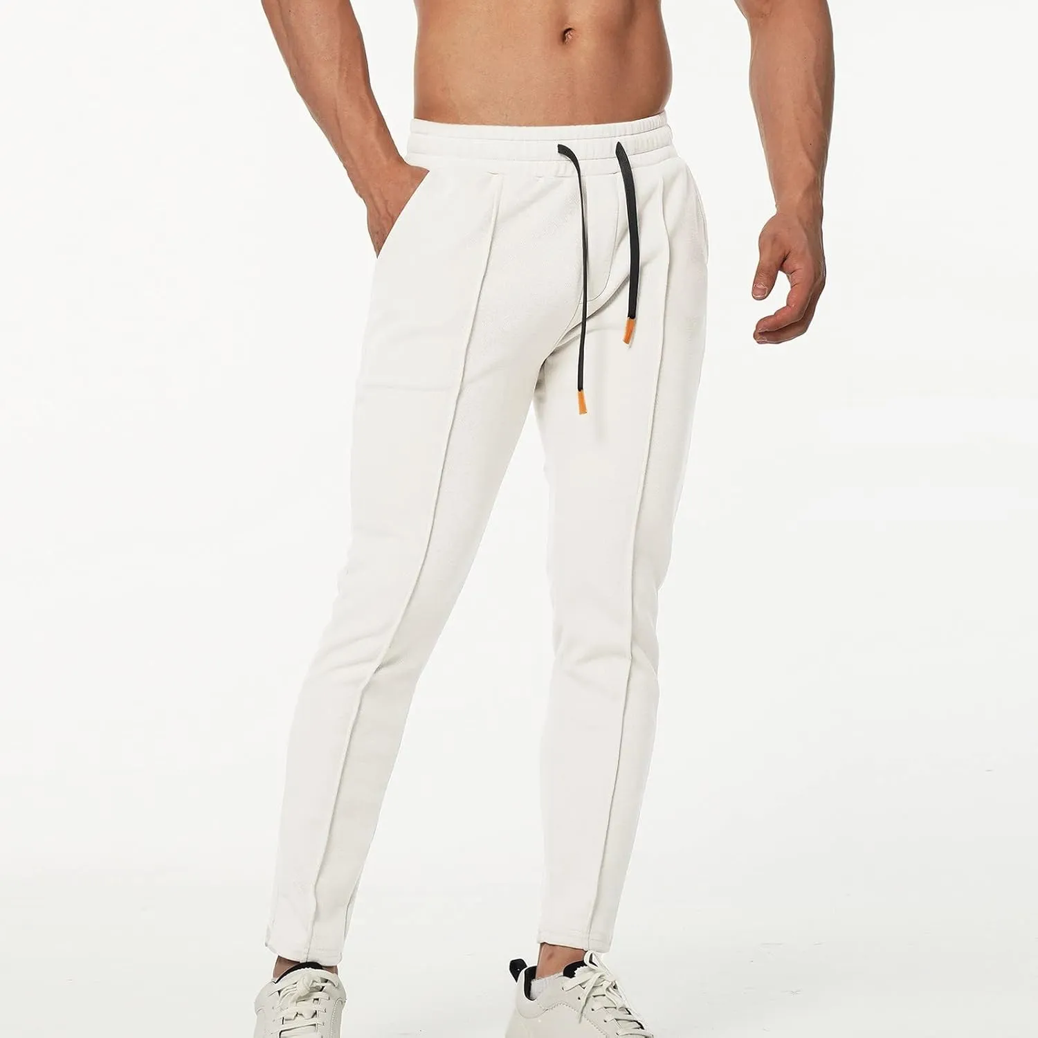 Mens Workout Cargo Sweatpants Sports Pants Mens Workout Pants Men's Elastic Waist Drawstring Jogger Hiking Streetwear