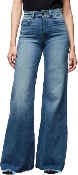 Mom Jeans, Women's Slim Fit Boyfriend Denim Jeans Relaxed Fit All Cotton Straight Leg Jean