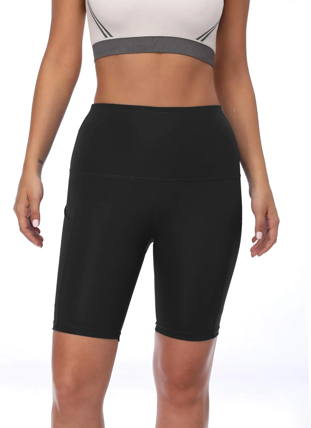 NELEUS Women's Athletic Shorts High Waist Tummy Control Workout Biker Shorts for Running Gym Yoga