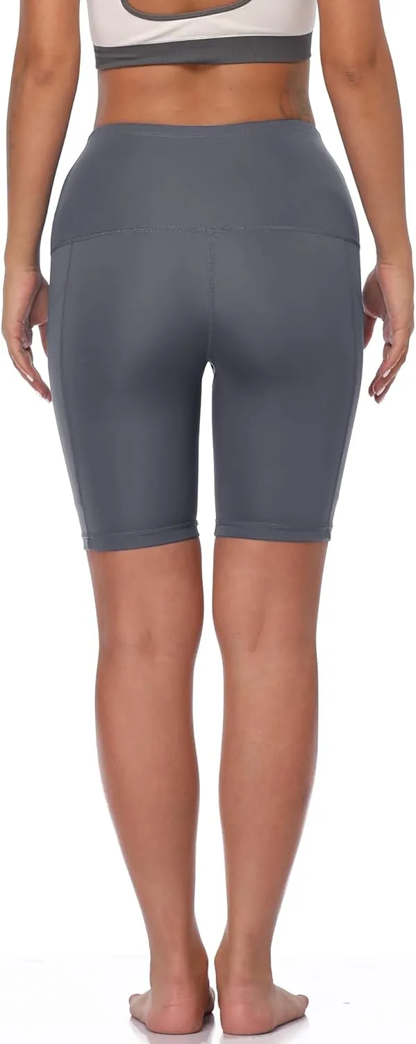 NELEUS Women's Athletic Shorts High Waist Tummy Control Workout Biker Shorts for Running Gym Yoga