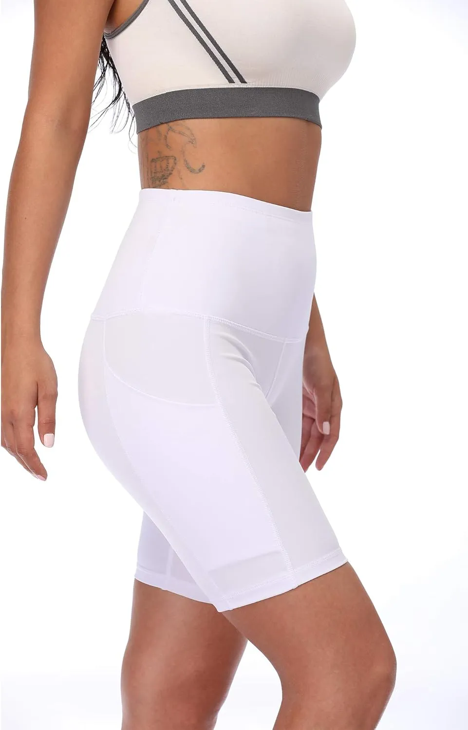 NELEUS Women's Athletic Shorts High Waist Tummy Control Workout Biker Shorts for Running Gym Yoga