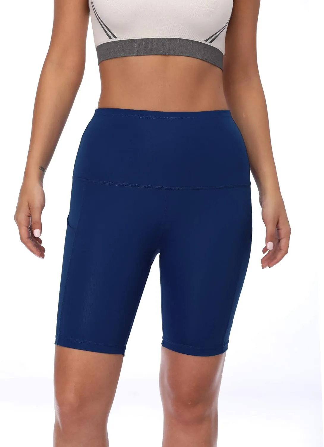 NELEUS Women's Athletic Shorts High Waist Tummy Control Workout Biker Shorts for Running Gym Yoga