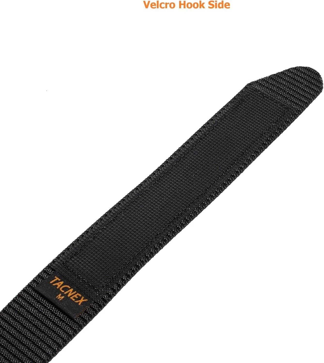 No-Scratch Nylon Belt 1 3/8" No Metal Buckle Belt w/Hook & Loop Closure TSA Approved for Work Travel Mechanic Driver