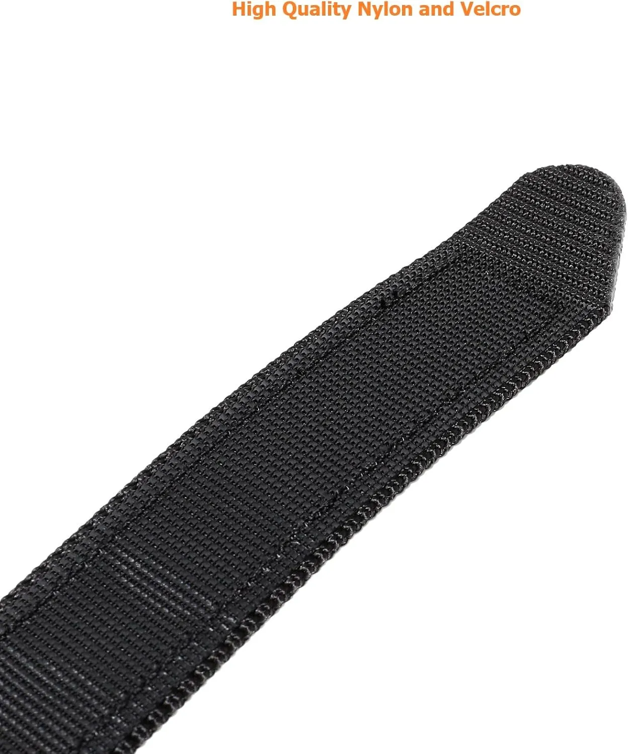 No-Scratch Nylon Belt 1 3/8" No Metal Buckle Belt w/Hook & Loop Closure TSA Approved for Work Travel Mechanic Driver