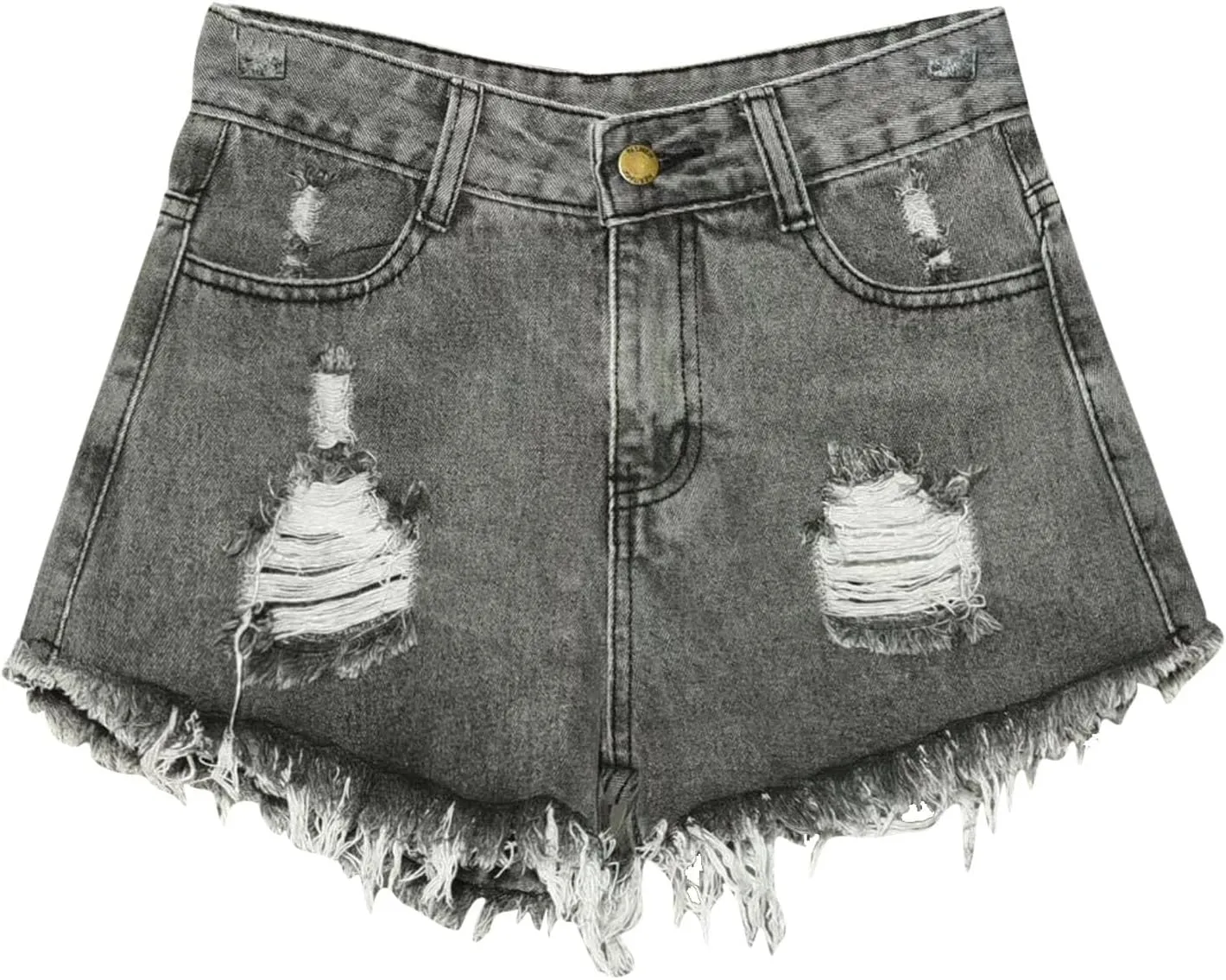 Plus Size Denim Shorts for Women Stretch Jean Shorts A Line Wide Leg Shorts High Waisted Distressed Jeans Cruise Wear