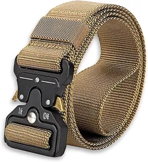 Q&Q ESSENTIALS Mens Tactical Belt Nylon Hunting Belts Hiking Belt for Men with Quick Release Belt