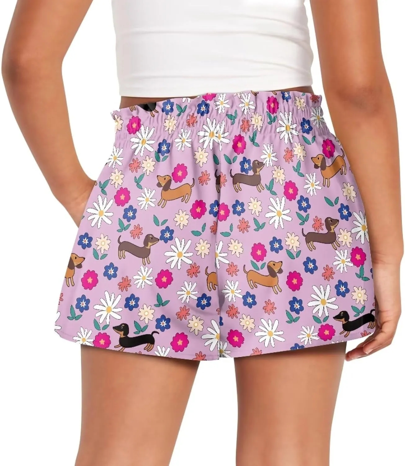 Shorts for Girls 1-16 Years Old Girls Athletic Shorts Kids Summer School High Waist Butterfly Shorts