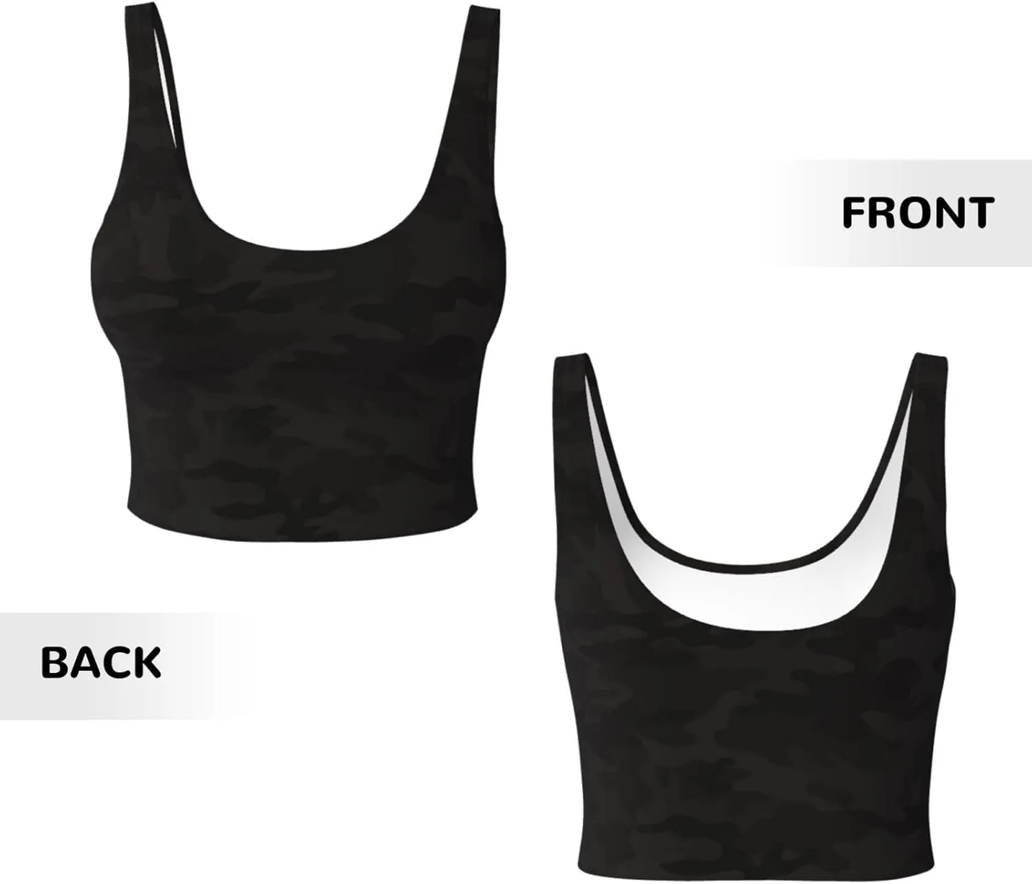 Sports Bras for Women - Running Bra Sleeveless Fitness Workout Crop Tops - High Impact Strappy Yoga Workout Bra