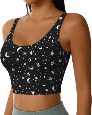 Sports Bras for Women - Running Bra Sleeveless Fitness Workout Crop Tops - High Impact Strappy Yoga Workout Bra
