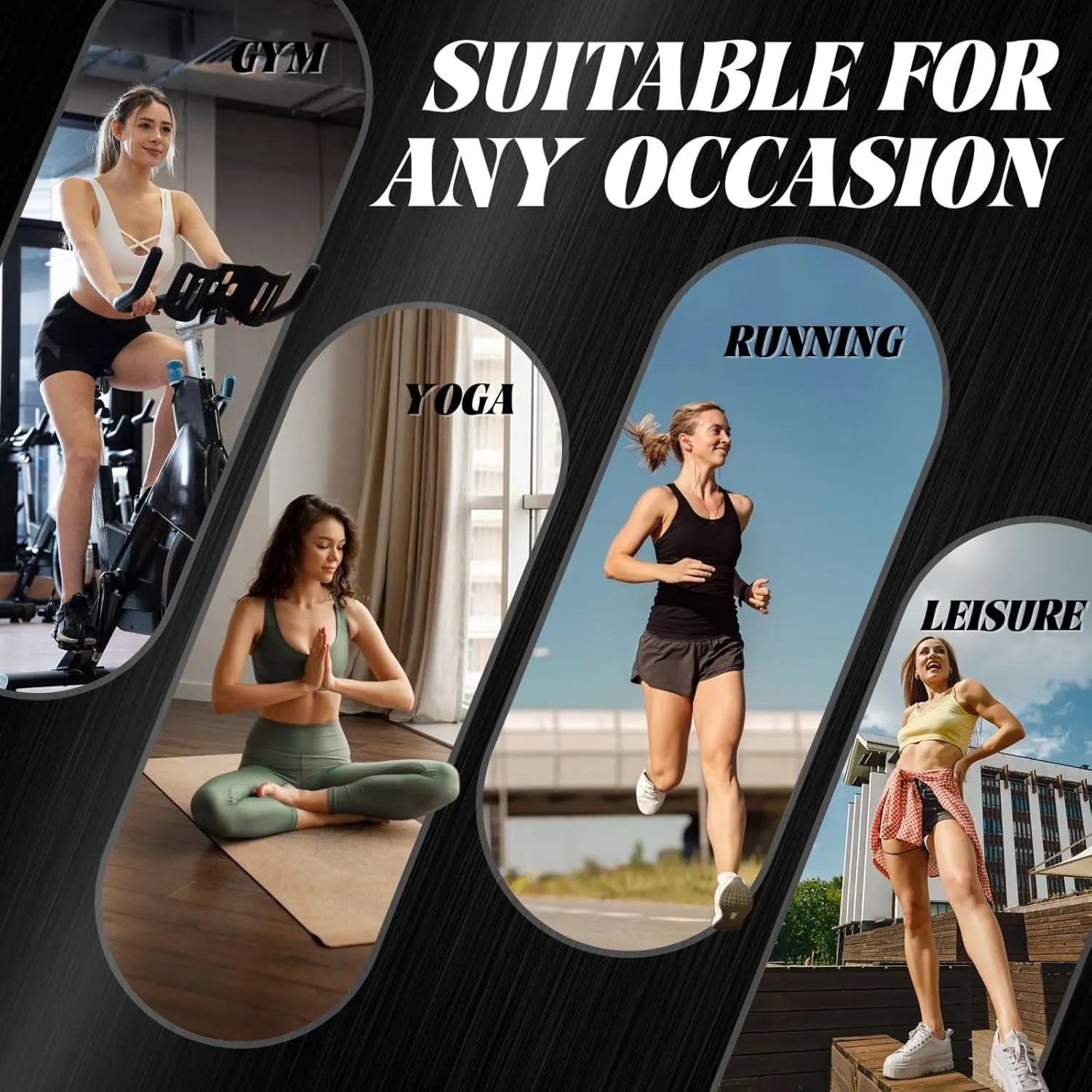 Sports Bras for Women - Running Bra Sleeveless Fitness Workout Crop Tops - High Impact Strappy Yoga Workout Bra