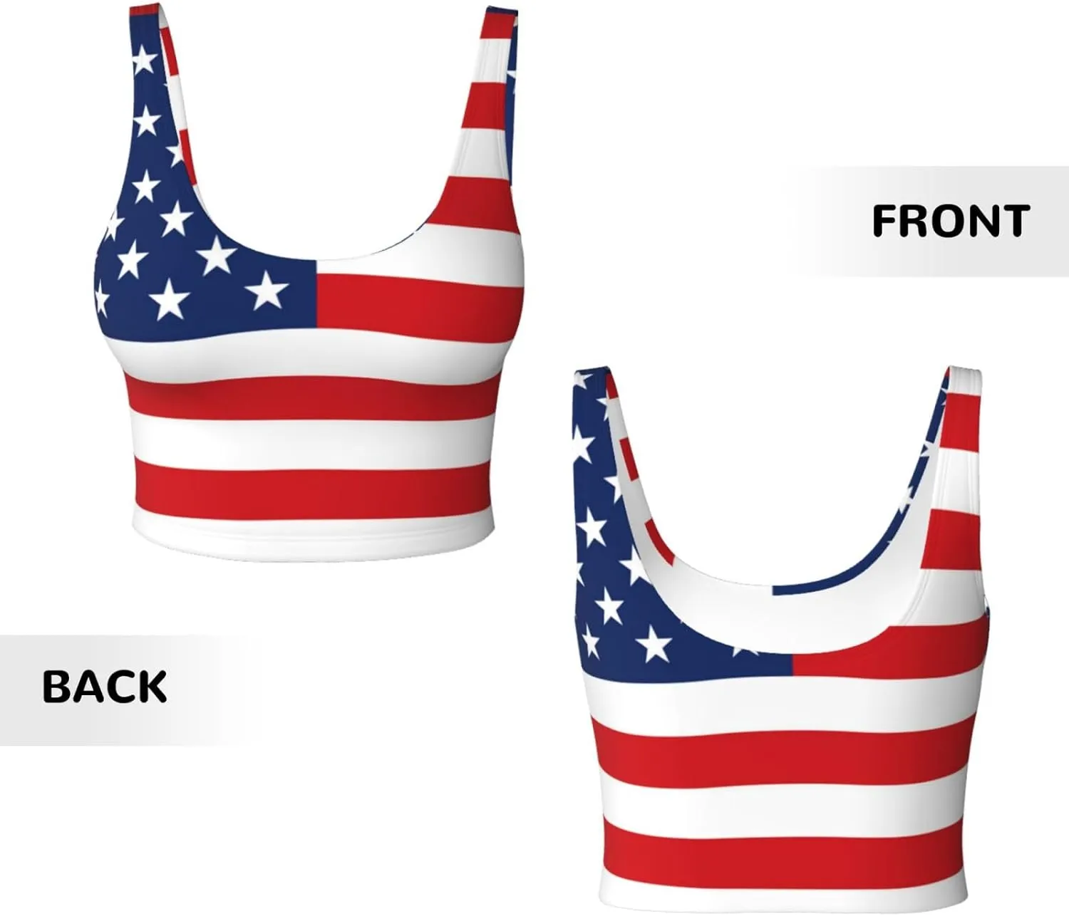 Sports Bras for Women - Running Bra Sleeveless Fitness Workout Crop Tops - High Impact Strappy Yoga Workout Bra