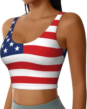 Sports Bras for Women - Running Bra Sleeveless Fitness Workout Crop Tops - High Impact Strappy Yoga Workout Bra