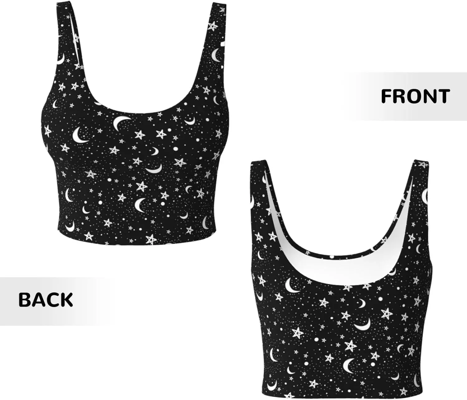 Sports Bras for Women - Running Bra Sleeveless Fitness Workout Crop Tops - High Impact Strappy Yoga Workout Bra