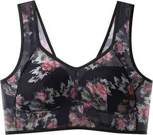 Sports Bras for Women Wireless Solid Color Underwear Adjustable Breathable Comfort Support Padded Strappy Sports