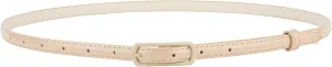SUOSDEY 4 Pack Thin Belts for Women Skinny Leather Belts with Metal Buckle for Dresses Pants Jeans