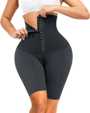 Super High Waist Corset Shorts Waist Trainner Yoga Shorts with Corset