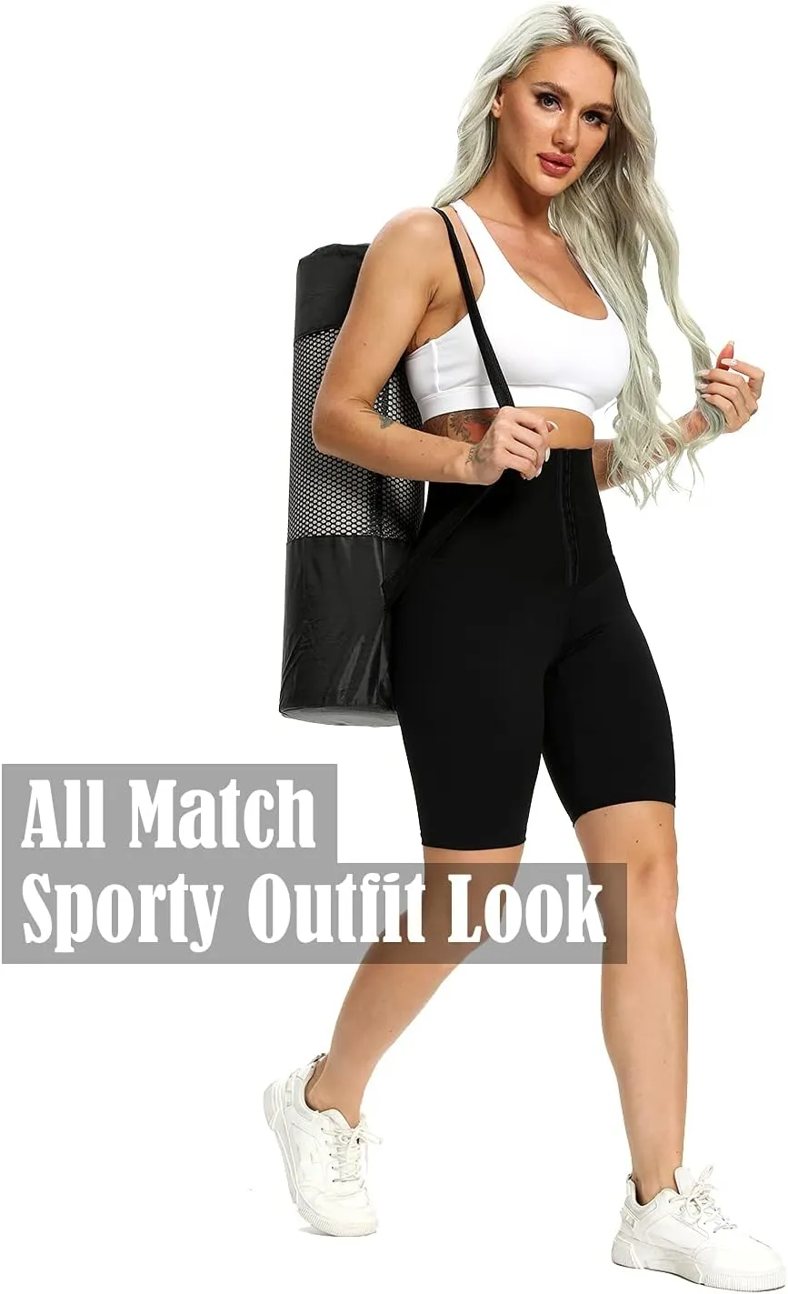 Super High Waist Corset Shorts Waist Trainner Yoga Shorts with Corset