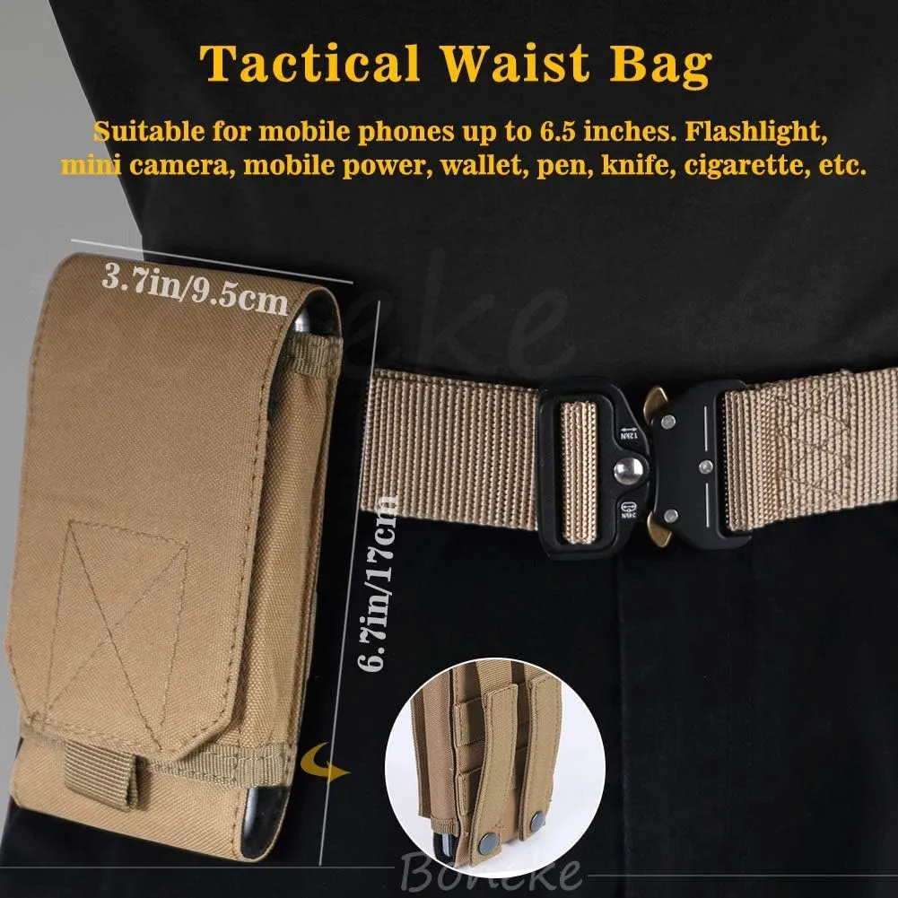 Tactical Belt, Military Nylon Web Belt for men, with Heavy Duty Quick Release Buckle, police Belt used for military training