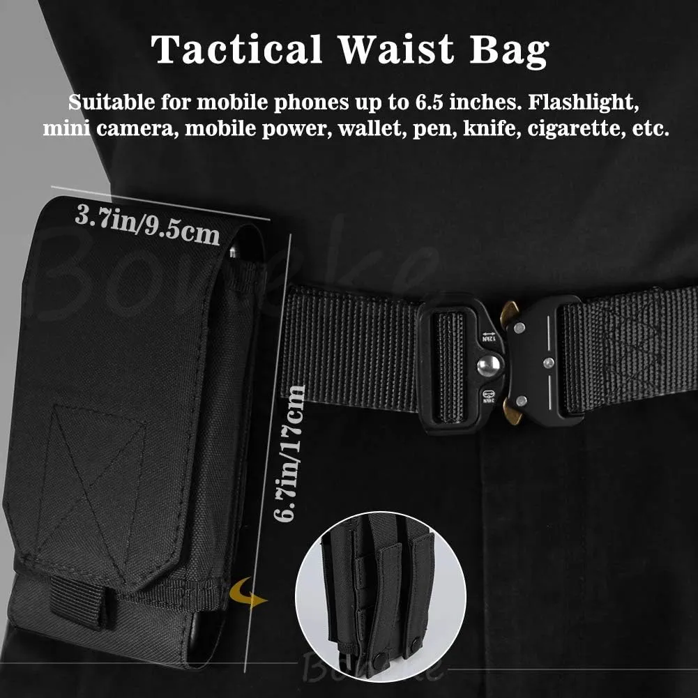 Tactical Belt, Military Nylon Web Belt for men, with Heavy Duty Quick Release Buckle, police Belt used for military training