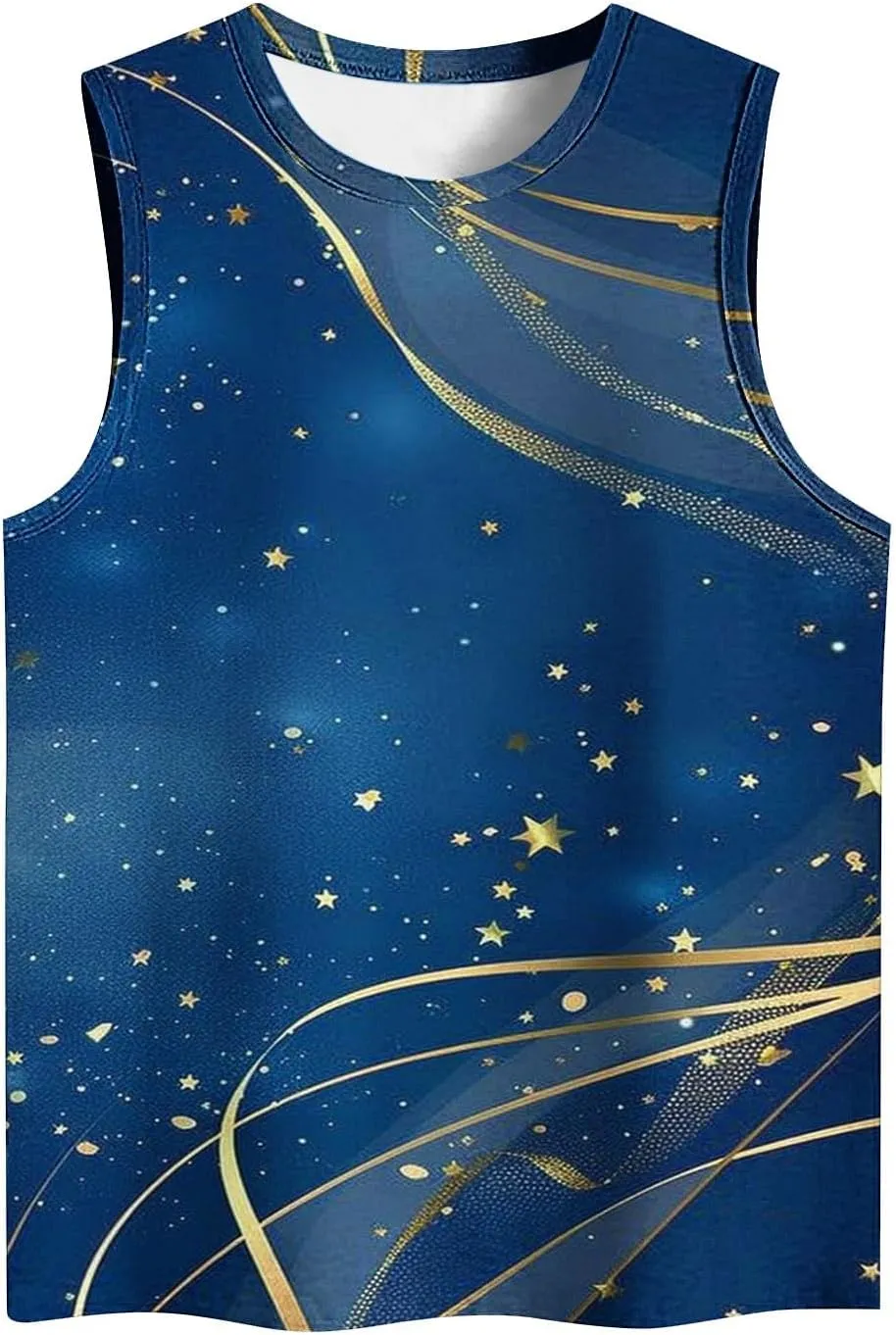 Tank Tops for Women Trendy Colorblock Printed Sleeveless Crew Neck Camisole Casual Trendy Vacation Tunic Shirts 2025