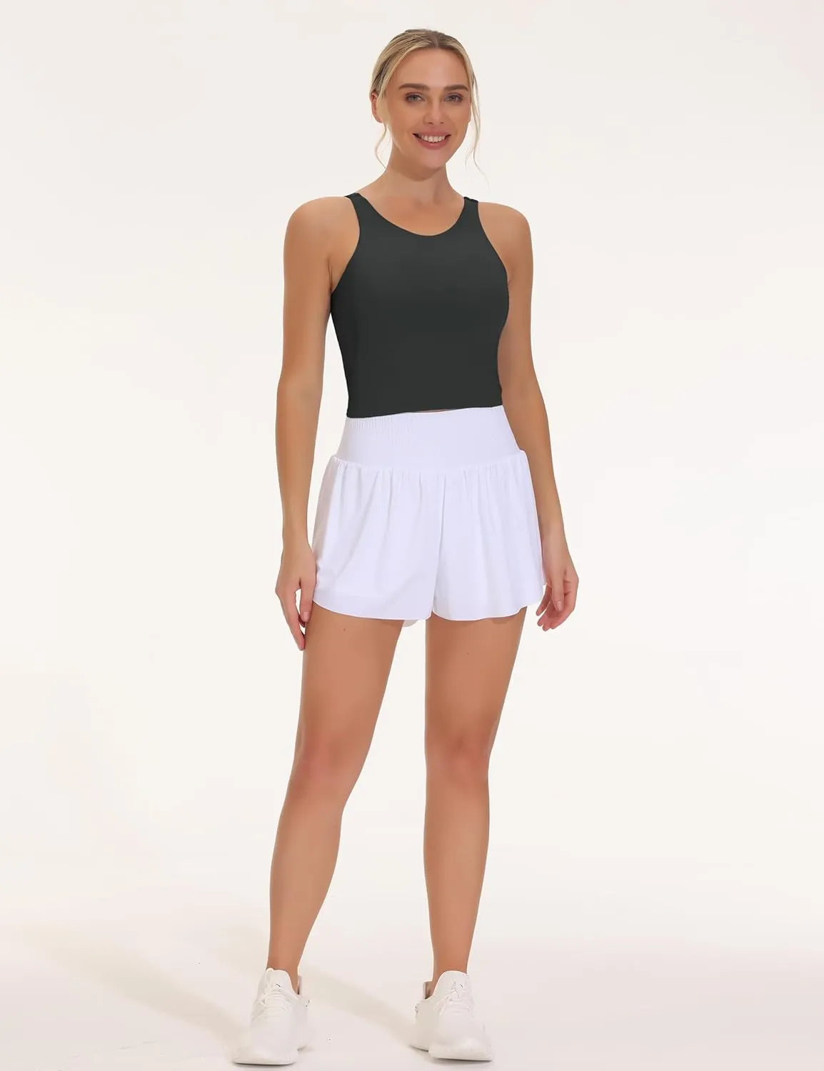 THE GYM PEOPLE Women's Sports Bra Sleeveless Workout Tank Tops Running Yoga Cropped Tops with Removable Padded