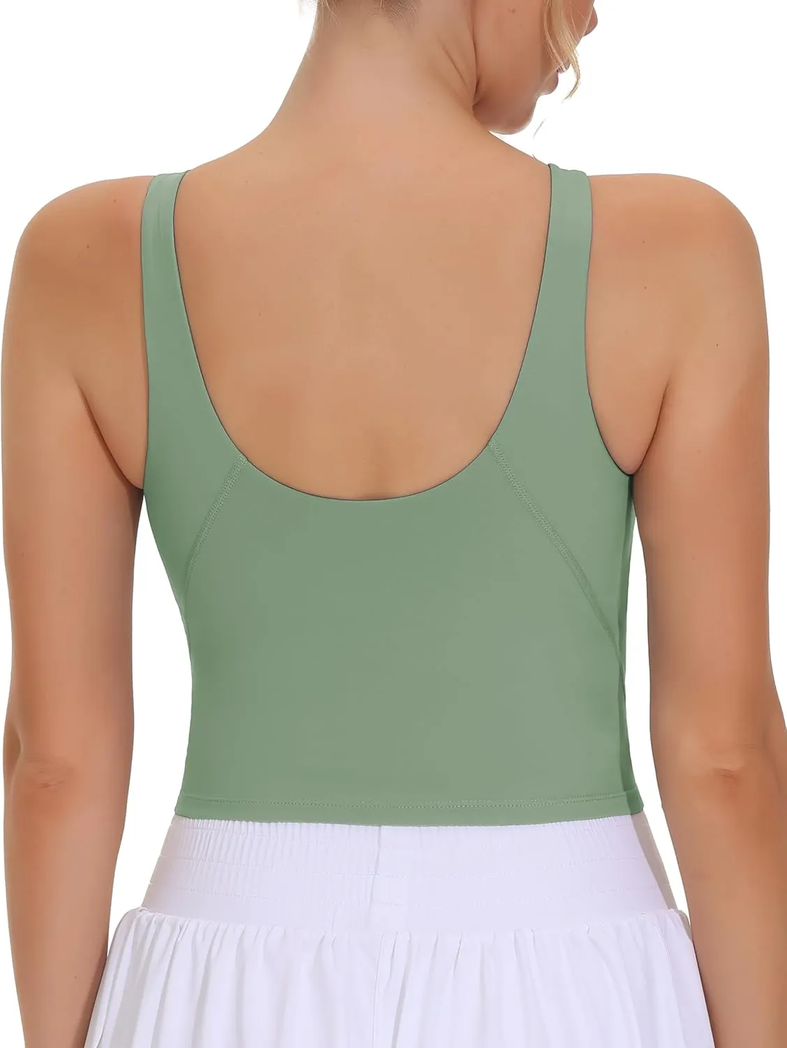 THE GYM PEOPLE Women's Sports Bra Sleeveless Workout Tank Tops Running Yoga Cropped Tops with Removable Padded
