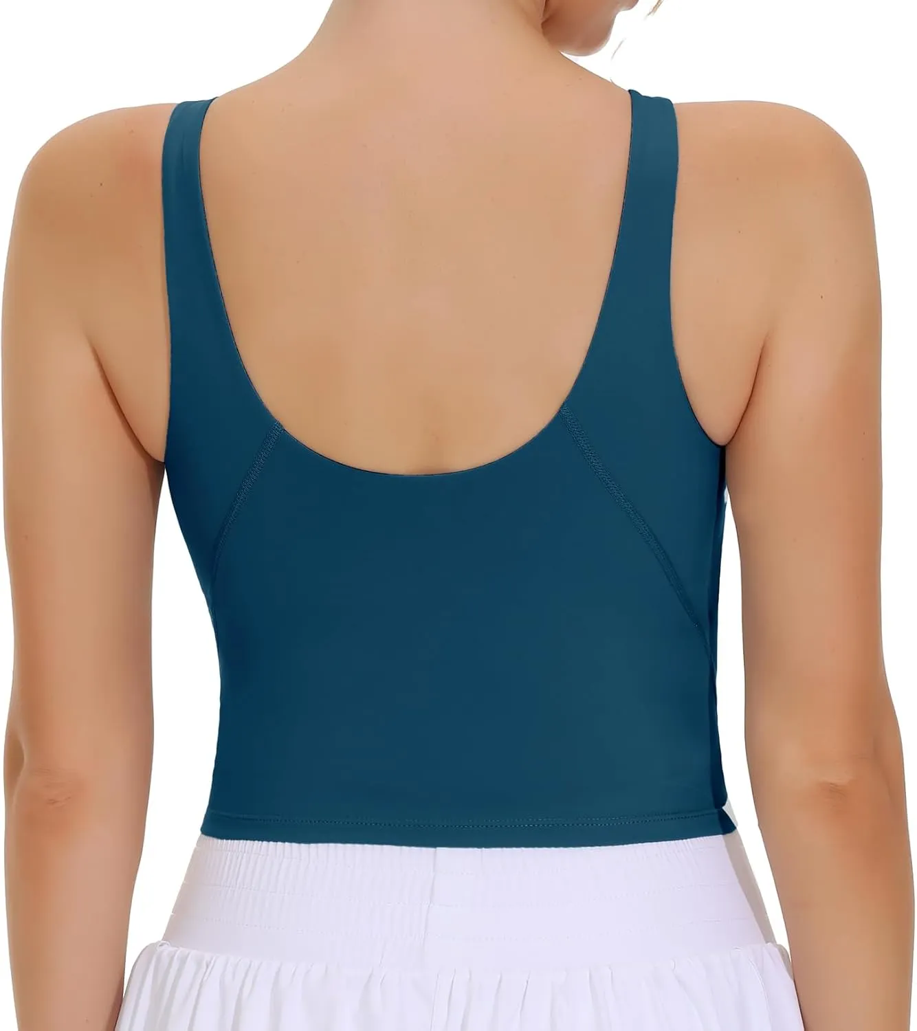 THE GYM PEOPLE Women's Sports Bra Sleeveless Workout Tank Tops Running Yoga Cropped Tops with Removable Padded