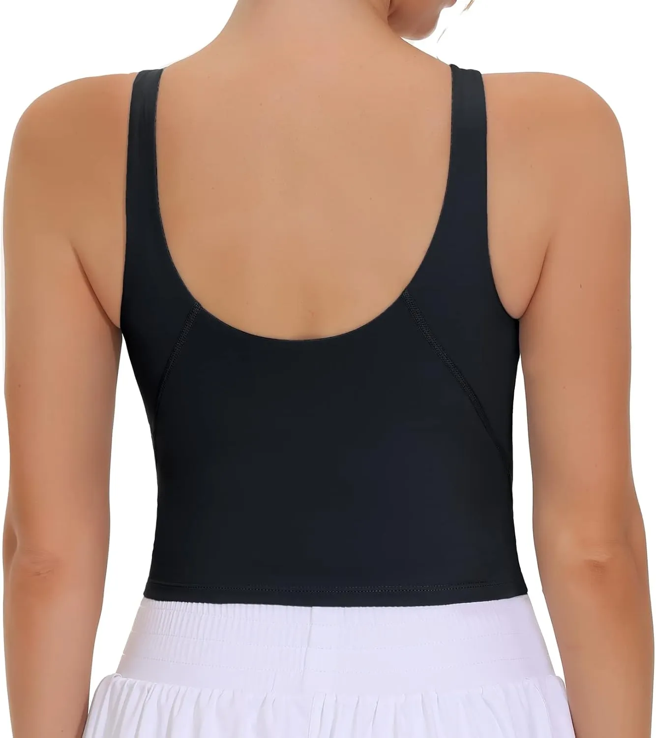 THE GYM PEOPLE Women's Sports Bra Sleeveless Workout Tank Tops Running Yoga Cropped Tops with Removable Padded