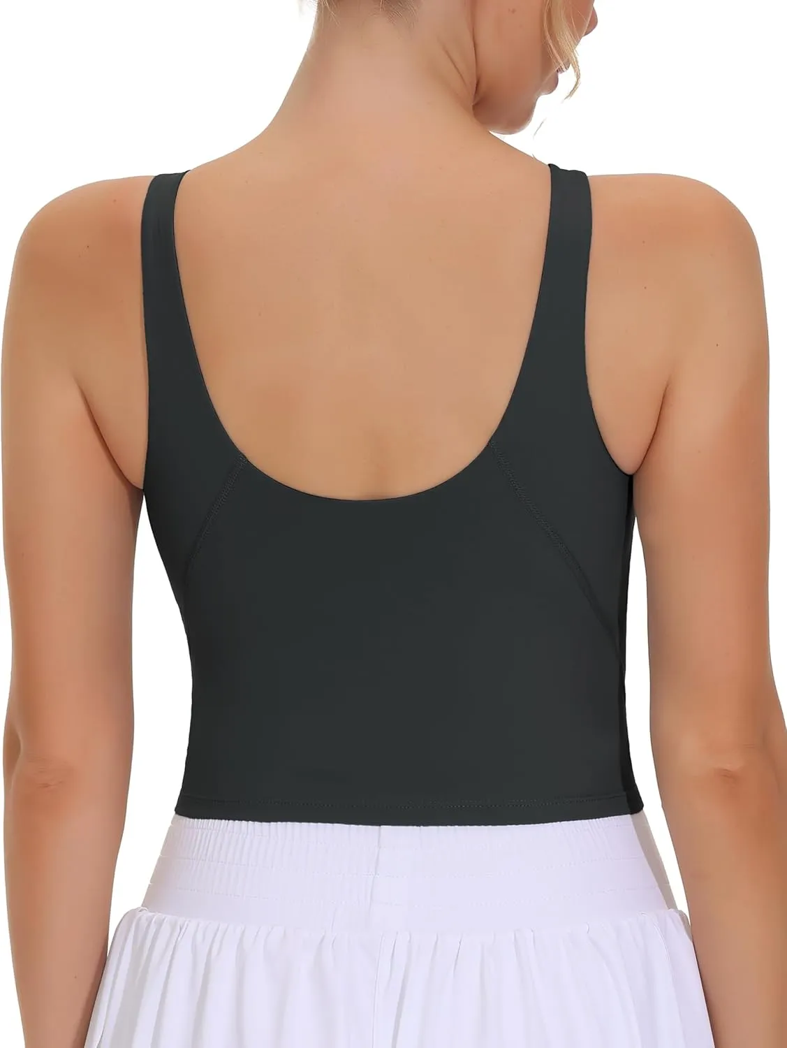 THE GYM PEOPLE Women's Sports Bra Sleeveless Workout Tank Tops Running Yoga Cropped Tops with Removable Padded