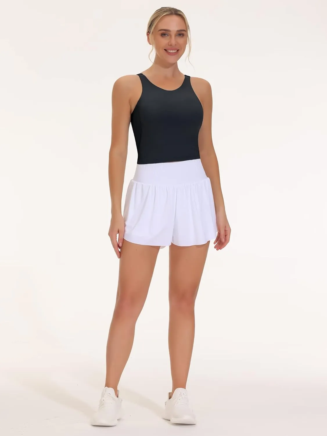 THE GYM PEOPLE Women's Sports Bra Sleeveless Workout Tank Tops Running Yoga Cropped Tops with Removable Padded