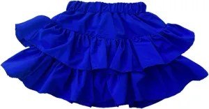 Tiered Ruffle Cake Skirt for Toddler Kids Girls Elastic High Waisted Skirts Solid Color Short Skirts