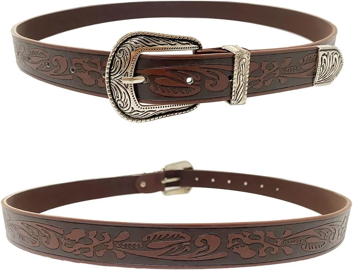 TOPACC Western Fashion Cowgirl Cowboy belts for Girls Women Boys Jeans Pants Dresses